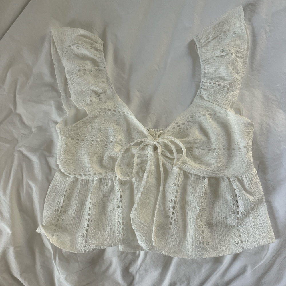 Chic White Lace Blouse for Women